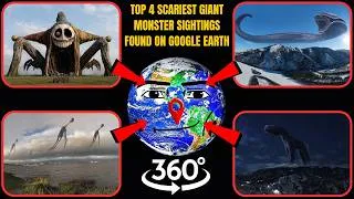 Thumbnail: VR  360° -  Top 4 Scariest Giant Monster Sightings Found on Google Earth!