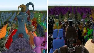 Thumbnail: PLAYING AS ALL FNAF 1-11 ANIMATRONICS VS PLAYING AS ALL POPPY PLAYTIME CHAPTERS 1-5 CHARACTERS! Gmod
