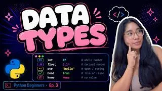 Thumbnail: Python Data Types Explained for Beginners (Pokémon Examples!) | Learn Python for Beginners Ep 3