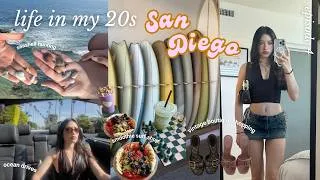 Thumbnail: life in san diego, new city in my 20s I smoothie surf shop, beach time, vintage shopping