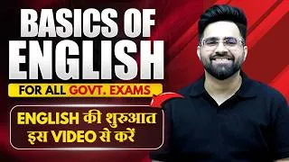 Thumbnail: Basics of English (Start From ZERO) | English Grammar Course For All Competitive Exams