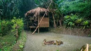 Thumbnail: 90 Days Building a Farm Deep in the Forest – Building a Chicken Coop and Hunting for Wild Food