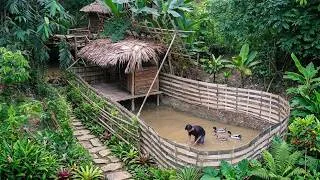 Thumbnail: Building a Bamboo Fence for Raising Chickens and Ducks – 300 Days Building a Farm in the Forest