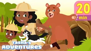 Thumbnail: Going On a Bear Hunt + More | Kids Songs and Nursery Rhymes | Tasha’s Adventures
