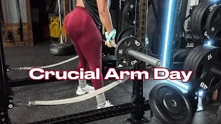 Thumbnail: VLOG: Come do an arm day with me today in the gym. Getting my body toned! #gymgirl 