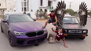 Thumbnail: BMW vs Vampire Car Drag Race 😅 who win 🏆 