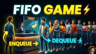 Thumbnail: Queue Data Structure in Python 🔥 | Introduction to Queue (FIFO Explained)