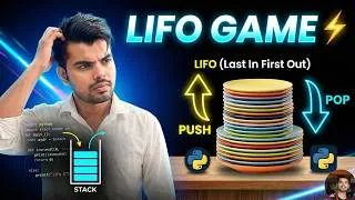 Thumbnail: Stack Data Structure in Python 🔥 | Introduction to Stack (LIFO) + Easy Explanation 🚀