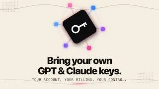 Thumbnail: New: Bring Your Own AI Keys (BYOK) in Taskade Genesis AI Agents 🔑