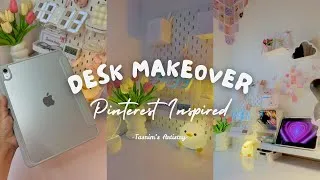 Thumbnail: Desk Makeover🎀✨ || Pinterest Inspired 🌷 Cozy & Aesthetic🍃 || Tasnim’s Artistry  ​@Tasnims_Verse