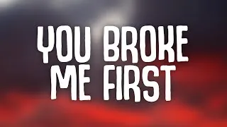 Thumbnail: Tate McRae - you broke me first (Lyrics)