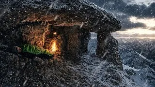 Thumbnail: Trapped in a Blinding Snowstorm – Building an Emergency Shelter in the Wilderness (ASMR)