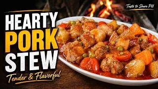 Thumbnail: Pork Afritada Recipe | Easy Filipino Pork Stew with Potatoes & Carrots
