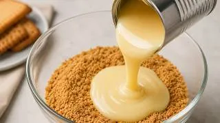 Thumbnail: I Poured Condensed Milk Over Biscuit Crumbs… and This Happened!