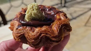 Thumbnail: Amazed by the crunch of a Dubai Chocolate Egg Custard Tart. It won me over. HiBake Beverly Hills.