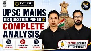 Thumbnail: UPSC Mains 2026 GS Paper 2 Complete Analysis | Polity - Governance - IR - Social Justice