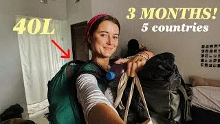 Thumbnail: How to Pack for a Backpacking Trip!! 3 Months in ASIA!  (Osprey 40L)