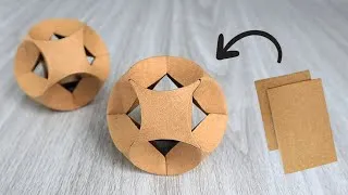 Thumbnail: CARDBOARD BALL DECOR | Table Centerpiece & Wall Shelves Decor Ideas | Cardboard Recycling Ideas