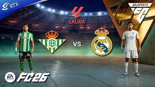 Thumbnail: FC 26 - Real Betis vs Real Madrid - Laliga Match| RTX 2060 | PC