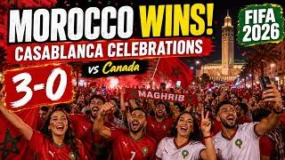 Thumbnail: Moroccans 🇲🇦 celebrate World Cup 2026 qualification in the streets of Casablanca