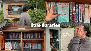 Thumbnail: little free library vlog | donating 40 books, massive book unhaul
