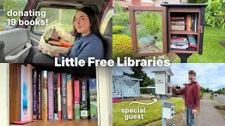 Thumbnail: stocking up little free libraries | book unhaul - Little Free Library vlog