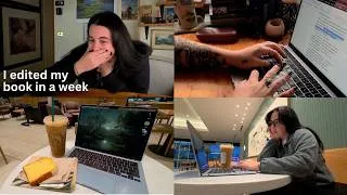Thumbnail: I edited my book in a week | writing vlog #authortube