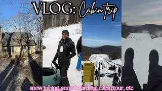 Thumbnail: CABIN TRIP VLOG❆: snow tubing, snowboarding, cabin tour, bowling, etc