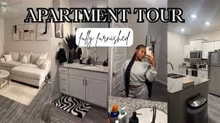 Thumbnail: FULLY FURNISHED APARTMENT TOUR| MODERN + COZY