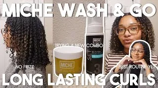 Thumbnail: HUMIDITY-PROOF WASH & GO?! 👀 STRONG HOLD RESULTS | MICHE GEL TO FOAM + TROPICAL OASIS GEL
