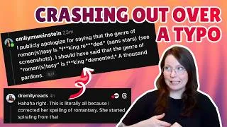Thumbnail: One Typo Led To This Author's Slur-Filled Meltdown About Romantasy & MM Hockey Romance | Drama React