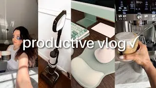 Thumbnail: PRODUCTIVE vlog / let's check off all the things I've been procrastinating ✔️ ☕️