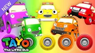 Thumbnail: Colorida Rueda Arcoíris | Aprende los Colores 🌈 | Dibujos Animados | Tayo El Pequeño Autobús
