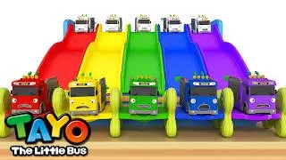 Thumbnail: Colorida Resbaladilla de Baño Arcoíris💩 | Aprende los Colores 🌈 | Tayo El Pequeño Autobús