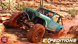 Thumbnail: Expeditions: A MudRunner Game | NEW Jeepster Commando CRAWLER!