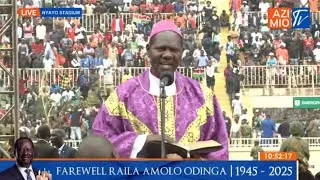 Thumbnail: Bishop Prof David Kodia Receives Standing Ovation At Raila Odinga’s State Funeral