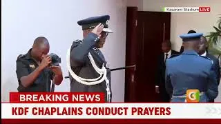 Thumbnail: Sombre Mood As Distinguished Dignitaries View Raila Odinga Remains At Kasarani Stadium.