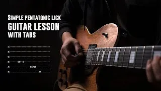 Thumbnail: Simple pentatonic lick tutorial (position I and II)