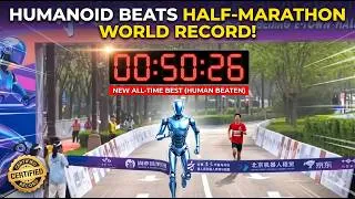 Thumbnail: Robots Just Broke the Half Marathon World Record in Robot Marathon 2026
