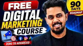 Thumbnail: How To Learn Digital Marketing for Free 👩🏻‍💻 | 90 Days Mastery Plan | #TCS3