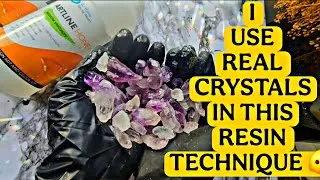 Thumbnail: I Can’t Believe How This Turned Out! REAL Crystals + Resin 💎