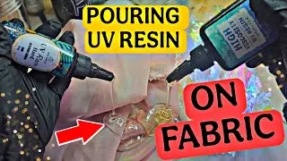 Thumbnail: You Won’t Believe This Resin Effect Created With UV RESIN AND FABRIC 🤯