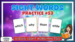 Thumbnail: Sight Word Stories | which, why, than, while | Dolch Fry Reading Practice | #53