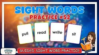 Thumbnail: Sight Word Stories | pull, read, write, sit | Dolch Fry Reading Practice | #52