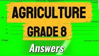 Thumbnail: GRADE 8 AGRICULTURE AND NUTRITION OPENER EXAM