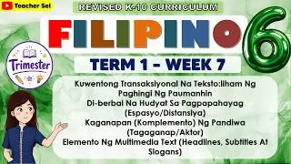 Thumbnail: Filipino 6 Term 1 Week 7 - Kuwentong Transaksiyonal Na Teksto: Liham Ng Paghingi Ng Paumanhin