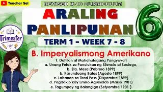Thumbnail: AP 6 Term 1 Week 7 - 8 - B. Imperyalismong Amerikano