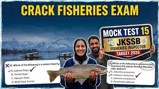 Thumbnail: PYQ Mock 15 |Crack Fisheries Playlist: JKSSB Fisheries 2026 Complete Preparation|