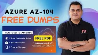 Thumbnail: 100% Passing Guide Microsoft Azure AZ 104 | Real Exam Dumps.
