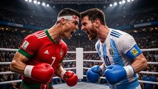 Thumbnail: Ronaldo vs Messi Boxing Fight 🥊 | From Defeat to Epic Comeback 🔥